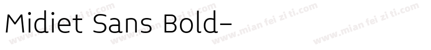 Midiet Sans Bold字体转换